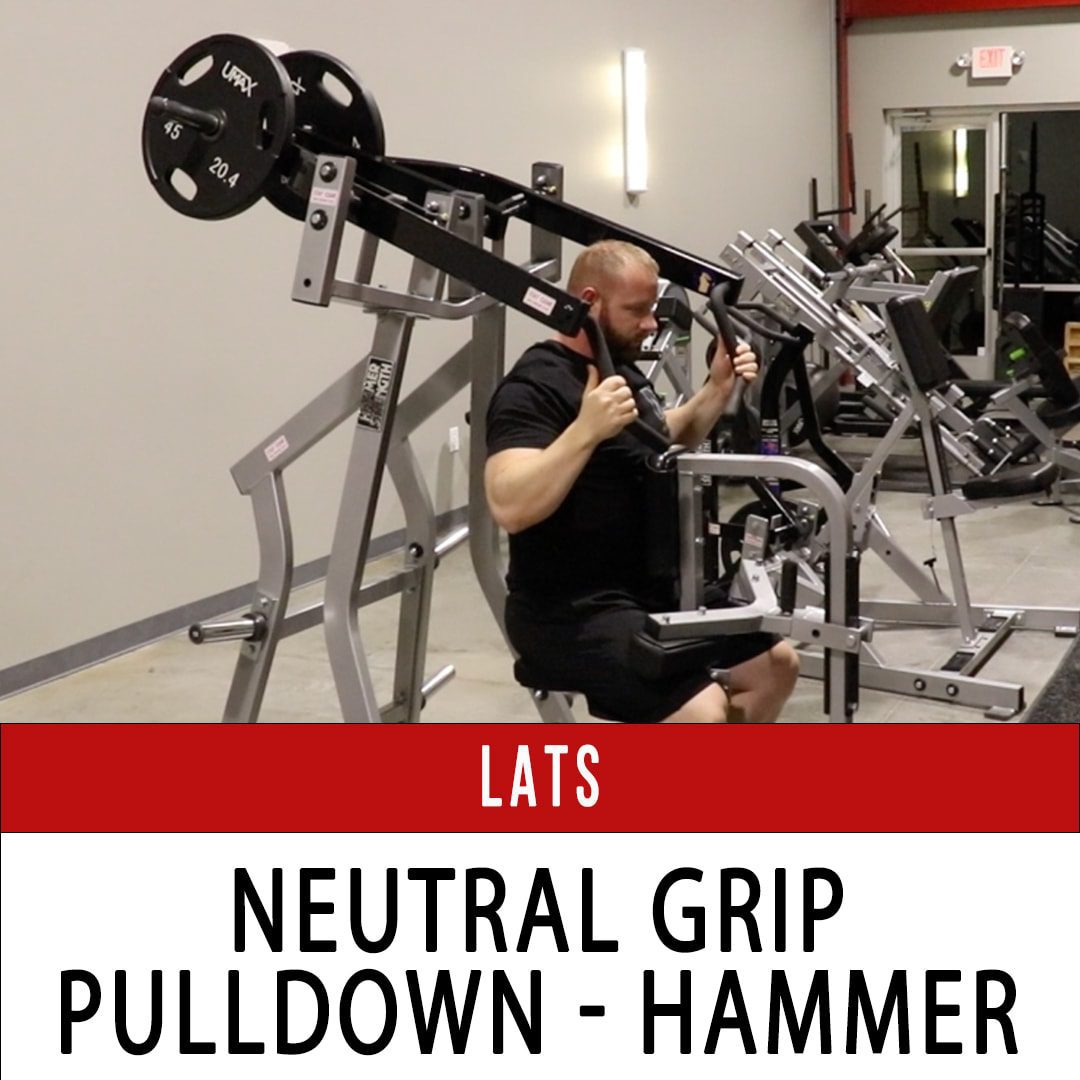Lat Neutral Grip Pulldown - Hammer