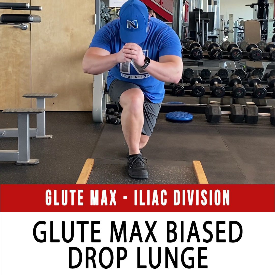 Iliac Glute Max Biased Drop Lunge