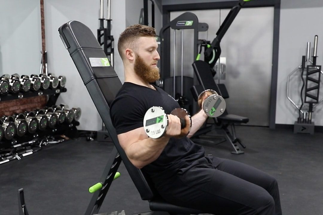 Biceps Incline Supinating DB Curl