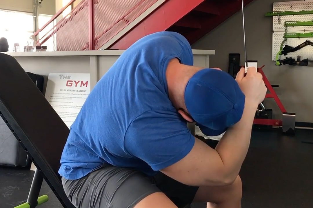Omni External Oblique Anterior Seated Cable Crunch