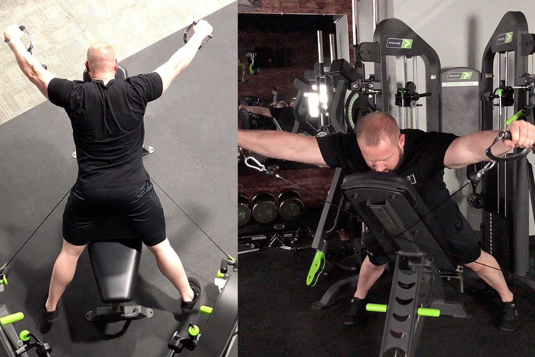 Middle Delt Prone Incline Cable Y-Raise