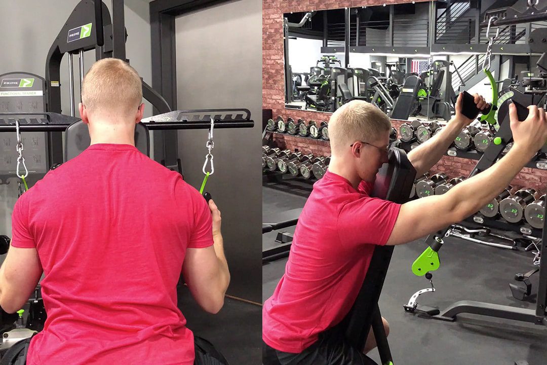 Lats Chest Supported Cable Pulldown